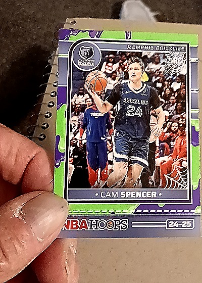 2024-25 Panini NBA Hoops Haunted Hoops #252 Cam Spencer — front