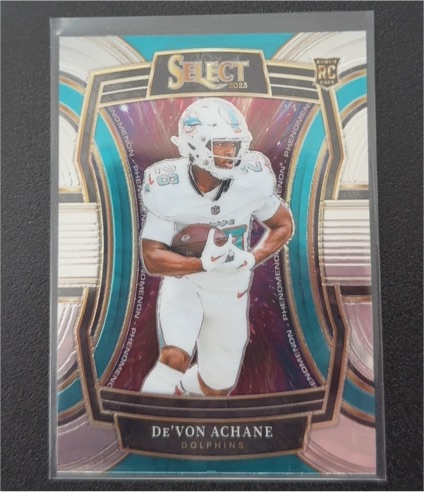 2023 Panini Select Phenomenon Silver Prizm #PH-DAC De'Von Achane — front