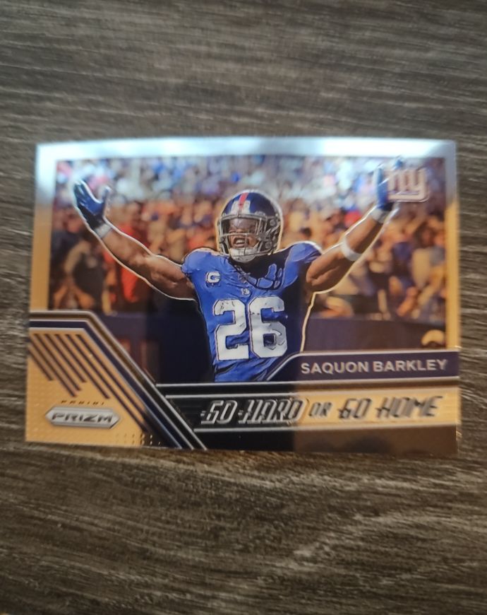 2020 Panini Prizm #7 Saquon Barkley Go Hard or Go Home — front