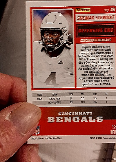 2025 Panini Score-A-Treat #79 Shemar Stewart — back
