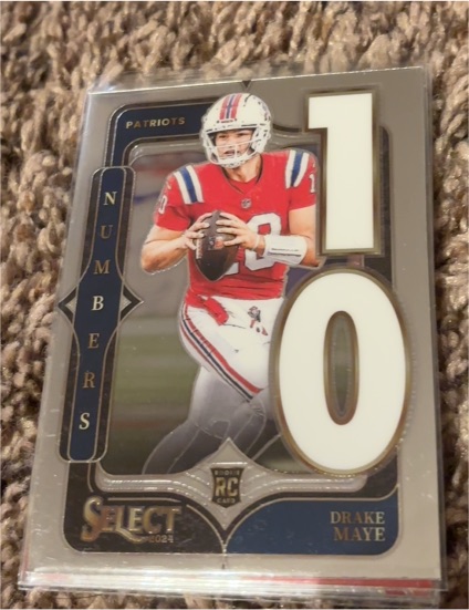 2024 Panini Select - Select Numbers #20 Drake Maye — front