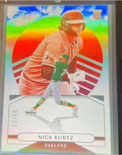 2025 Panini Three & Two #27 Nick Kurtz — front