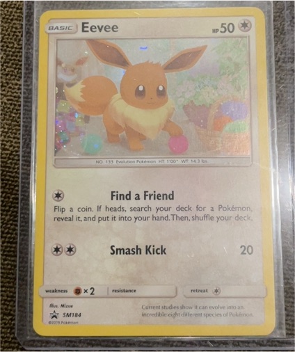 2019 Pokémon SM184 Eevee Black Star Promo — front