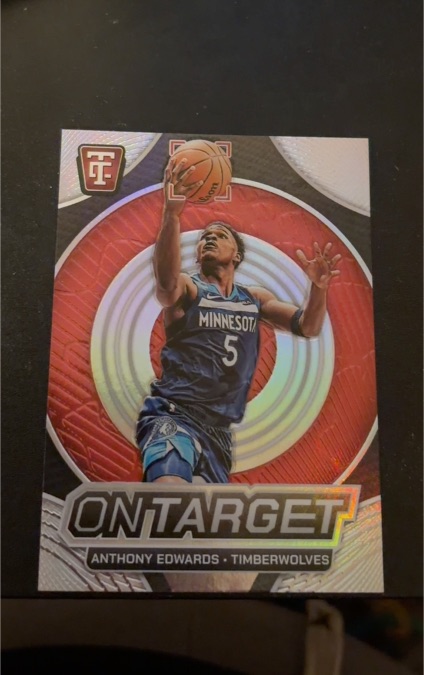 2024-25 Panini Totally Certified On Target #19 Anthony Edwards — front