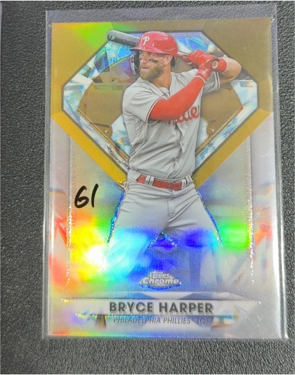 2022 Topps Chrome Update Diamond Greats Die Cuts #DGC-61 Bryce Harper — front