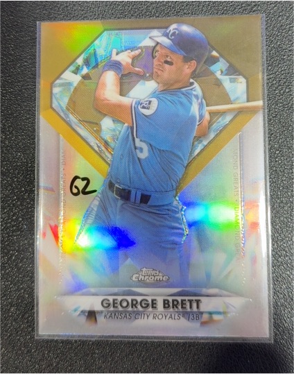 2022 Topps Chrome Update #DGC-35 George Brett Diamond Greats Die-Cuts — front