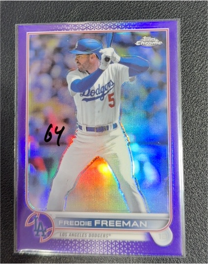 2022 Topps Chrome Update #USC54 Freddie Freeman — front