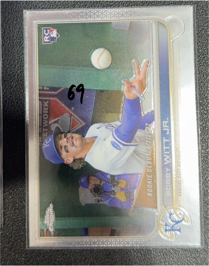 2022 Topps Chrome Update #USC176 Bobby Witt Jr. Rookie Debut — front