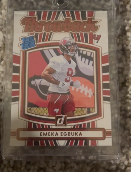 2025 Donruss #31 Emeka Egbuka Throwback Rated Rookie — front