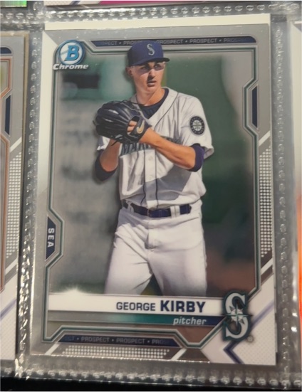 2021 Bowman Chrome Prospects #BCP-117 George Kirby — front