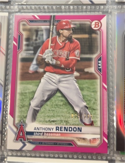 2021 Bowman #93 Anthony Rendon Los Angeles Angels — front