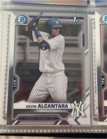 2021 Bowman Chrome #BCP-97 Kevin Alcantara — front
