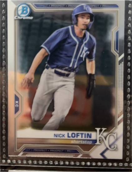 2021 Bowman Chrome Prospects #BCP-144 Nick Loftin — front