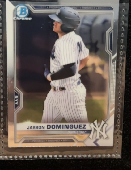 2021 Bowman Chrome Prospects #BCP-13 Jasson Dominguez — front