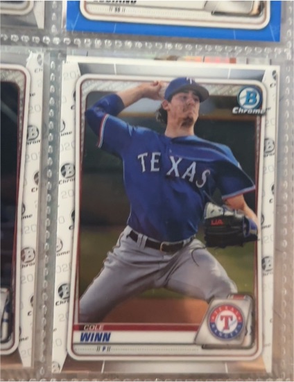2020 Bowman Chrome #BCP-107 Cole Winn — front
