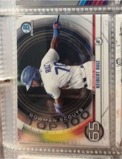 2020 Bowman Chrome Scouts Top 100 #BTP-65 Keibert Ruiz — front