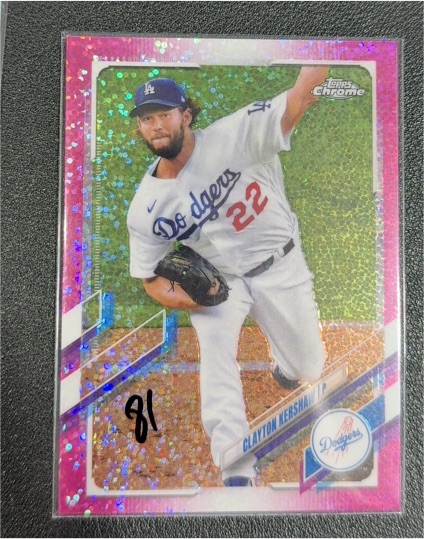 2021 Topps Chrome #147 Clayton Kershaw — front