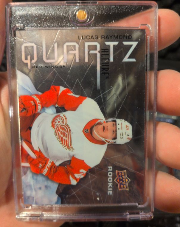2021-22 Upper Deck Allure Quartz Rookies #AQ-LR Lucas Raymond — front