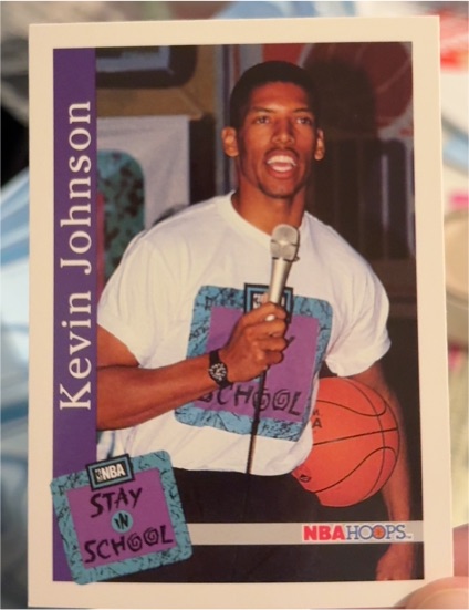 1992-93 NBA Hoops #335 Kevin Johnson — front