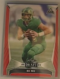 2023 Leaf Draft #32 Bo Nix — front