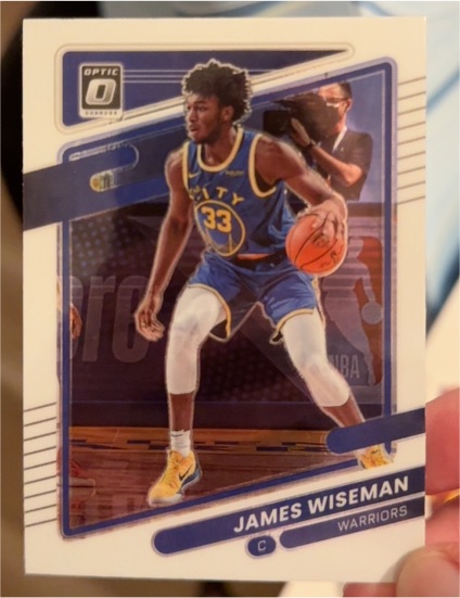 2021-22 Panini Donruss Optic #135 James Wiseman Golden State Warriors — front