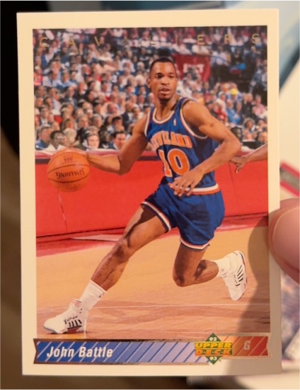 1992-93 Upper Deck #218 John Battle Cleveland Cavaliers — front