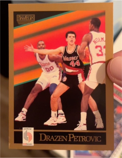1990-91 SkyBox #237 Drazen Petrovic — front