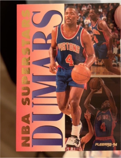 1993-94 Fleer NBA Superstars #5 Joe Dumars — front