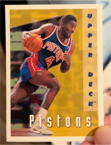 1992-93 Upper Deck #357 Joe Dumars Detroit Pistons — front