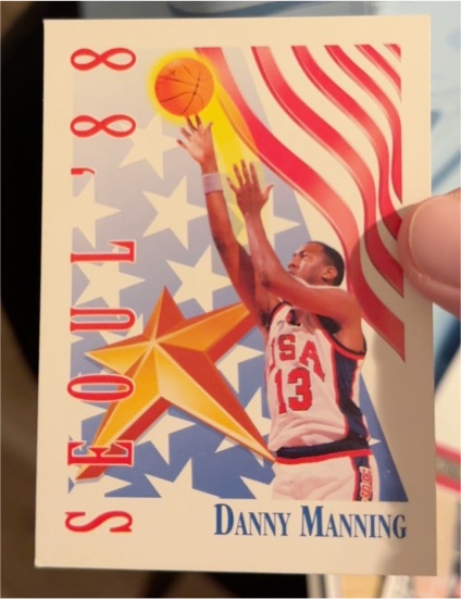 1991-92 SkyBox #553 Danny Manning Team USA — front