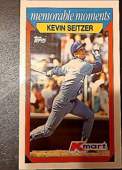 1988 Topps Kmart Memorable Moments #27 Kevin Seitzer — front
