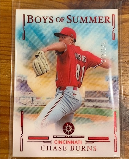 2025 Panini Boys of Summer #1 Chase Burns — front