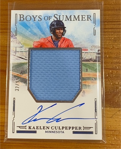 2025 Panini Boys Of Summer #JMS-KC Kaelen Culpepper — front