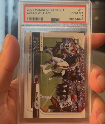 2024 Panini Instant NFL #13 Caleb Williams — front