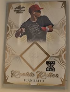 2023 Leaf Trinity Rookie Relics #RR-29 Juan Brito — front