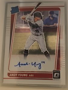2021 Donruss Optic #RRS-AY Andy Young Rated Rookie Autograph — front