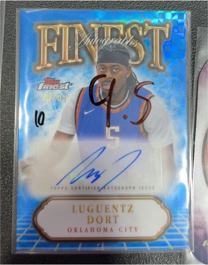 2024-25 Topps Finest #FA-LD Luguentz Dort — front