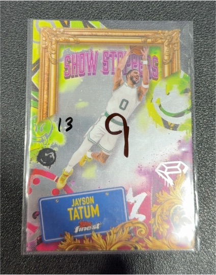 2024-25 Topps Finest #S-4 Jayson Tatum Show Stoppers — front