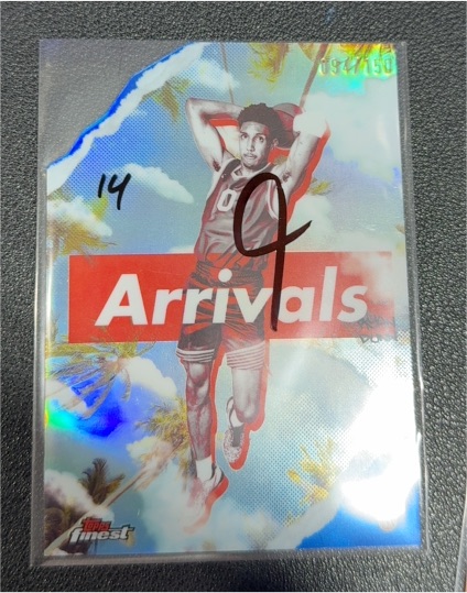 2024 Topps Finest #A-9 Arrivals Die Cut Insert — front