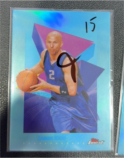 1996 Topps Finest #9 Jason Kidd — front