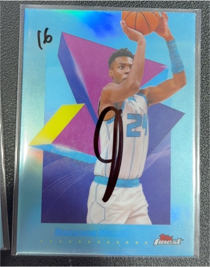 2024 Topps Finest #16 Brandon Miller — front