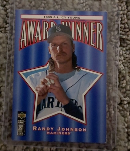 1996 Upper Deck Collector's Choice #708 Randy Johnson Award Winner — front