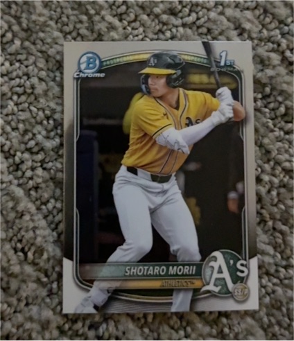 2025 Bowman Chrome #BCP-170 Shotaro Morii — front