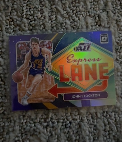 2020-21 Panini Donruss Optic #2 John Stockton Express Lane — front