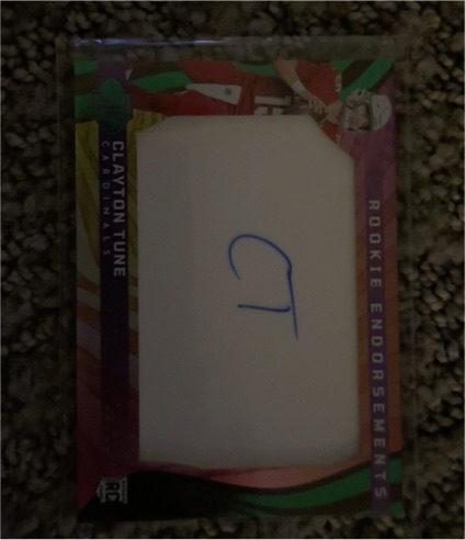 2023 Panini Illusions Rookie Endorsements #RE-CT Clayton Tune — front