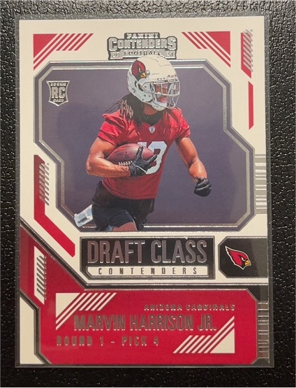 2024 Panini Contenders #4 Marvin Harrison Jr. Draft Class Contenders — front