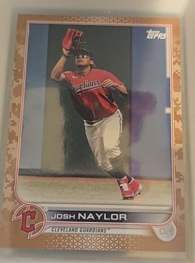 2022 Topps #77 Josh Naylor Cleveland Guardians — front