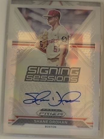 2021 Panini Prizm Draft Picks Signing Sessions #SS-SD Shane Drohan — front