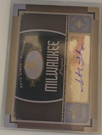 2012 Upper Deck SP Signature #MIL9 Seth Lintz — front