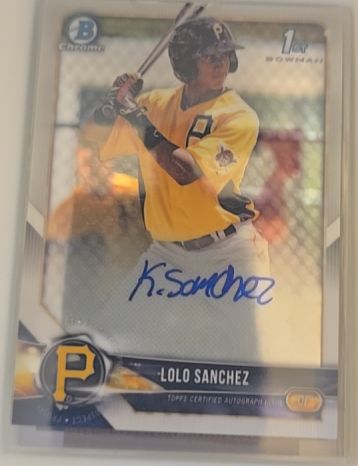 2018 Bowman Chrome #BCPA-LSA LoLo Sanchez — front